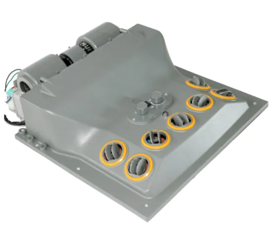 Utranee ZL5002 12V/24V 7-Hole AC Evaporator for Truck Ceiling Parking Cooler