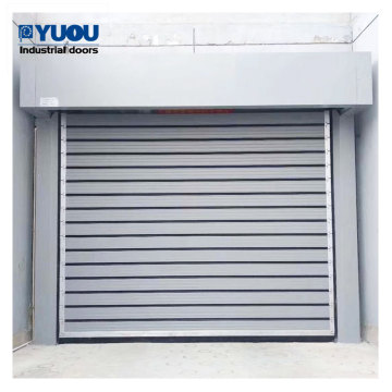Industrial Automatic Spiral Aluminum Insulated Rapid Rise Roll-Up Warehouse Door