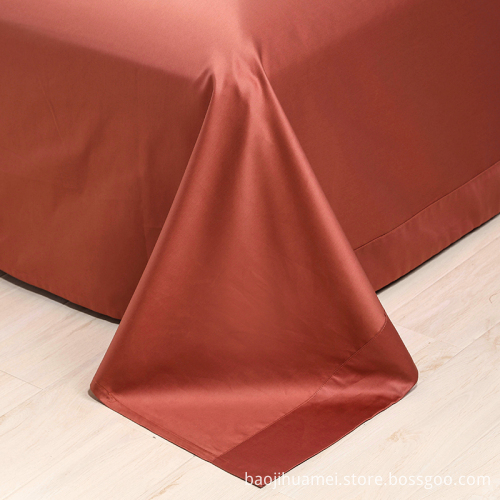 Carrot Red 4 PCS 100% Egyptian Cotton Bedding Sets