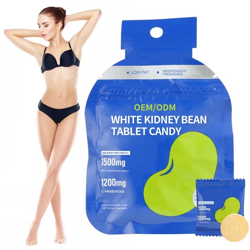 OEM/ODM Organic Vegan Weight Loss Tablets White Kidney Bean Extract Safe Slimming White Kidney Bean Tablets