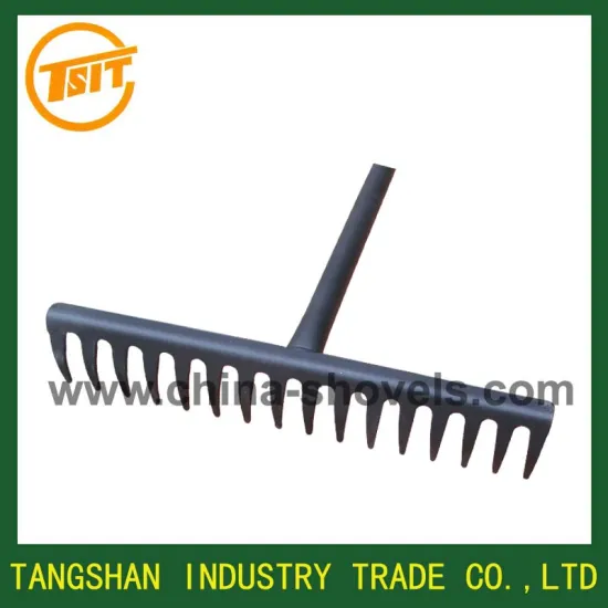 Good quality long handle steel rake