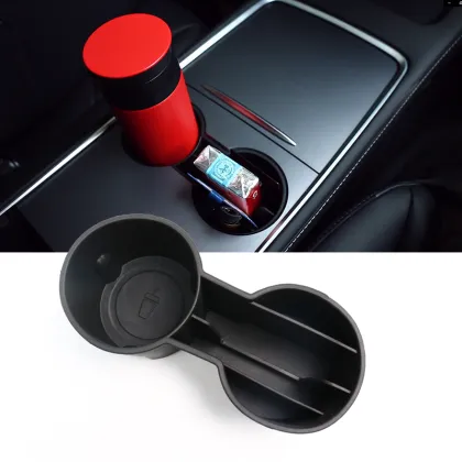 Double Cup Holder for Tesla Model 3 - Car Accessories