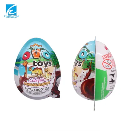 Custom Design Plastic PVC Egg for Kinder Joy - Chocolate or Toys