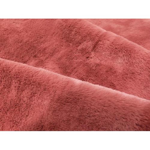 Tissu à tricot à toison à toison PV 100% polyester (semblable à un lapin)