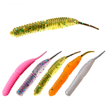 72G Canned Straight Tail Soft Plastic Fishing Lure Set