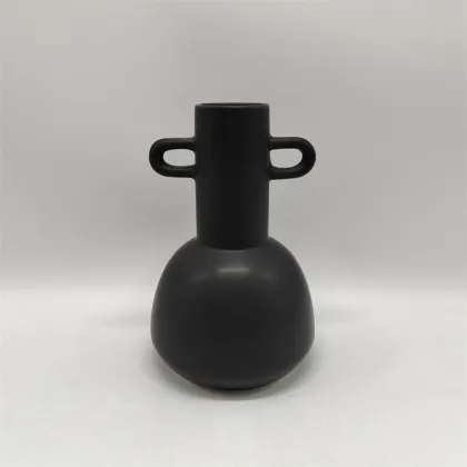 Black Minimalist Ceramic Vase