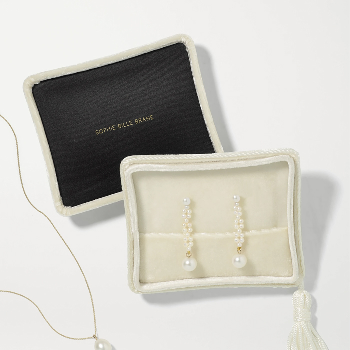 Personalised Elegant Velvet Suede Tasseled Bracelet Box