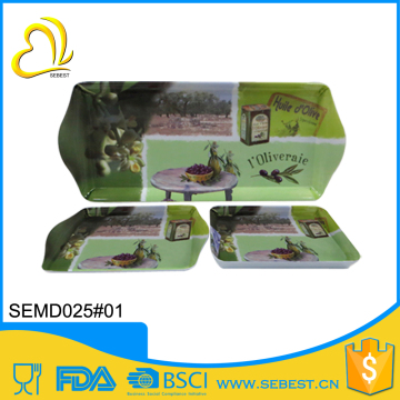 welcome custom design plastic square breakfast bread sandwich tray