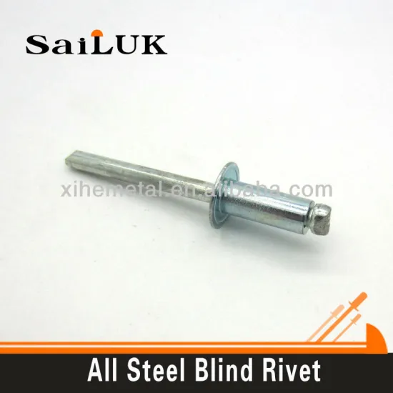 All steel galvanized open type blind rivet