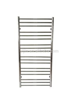 Straight 304 Hot Water Towel Rail Hydronic Water Rack Chromed Heated Water Towel Rail Towel Warmer Towel Radiator HZ-W-8