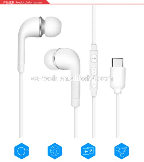 Type-c Earphones Earbuds from 11 Years Manufacturer E&S Technology