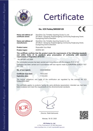 Personal Health Protection face mask