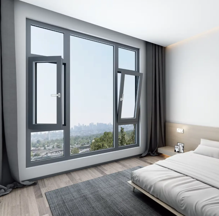 Aluminum tilt and turn windows