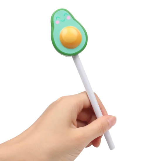 Wholesale PU Foam Slow Rebound Avocado Pen Tip Modeling Gift