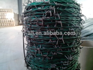 Arame Farpado hot dipped electro-galvanized/barb wire 100-500m per roll