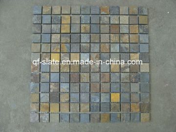 Natural Rusty Walling Slate, Slate Mosaic, Mosaic Tile