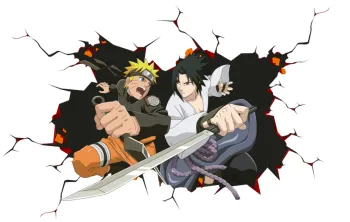 Three Ratels Naruto wall sticker art custom for for boys room decoration bedroom wall DIY car sticker