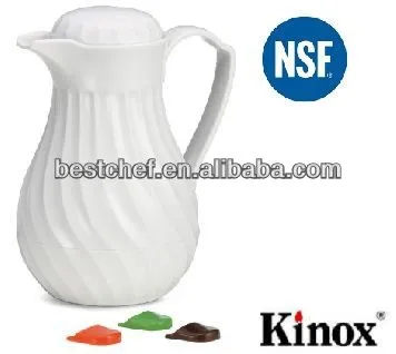 Kinox white ABS Swirl insulated beverage jug with Rotate cover
