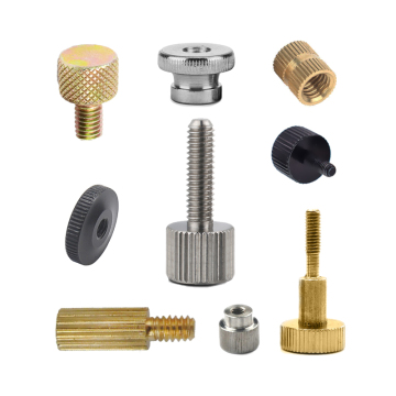 Custom Knurled Thumb Screw Nuts: M1.6 to M10 Zinc Plated, Stainless Steel, Copper, and Brass