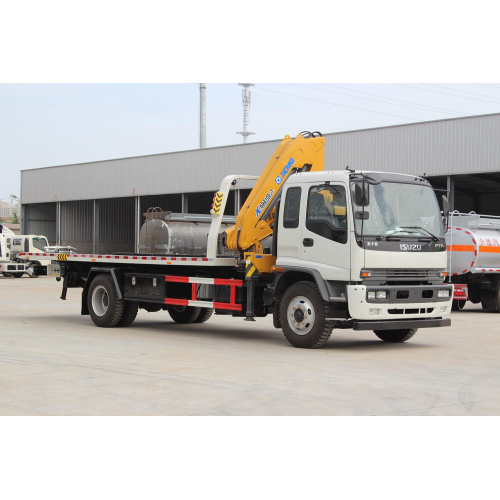 Wrecker de plataforma isuzu con grúa de 3.2tones