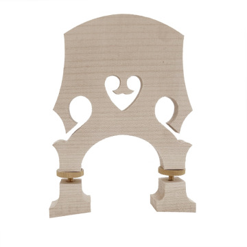Maple Adjustable Bass Bridge with Brass Screws for Vertical Fitting on 4/4 ContraBasses