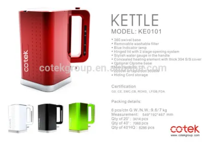 Electric hot water kettle/ plastic safe kettle/ water kettle/ electric kettle