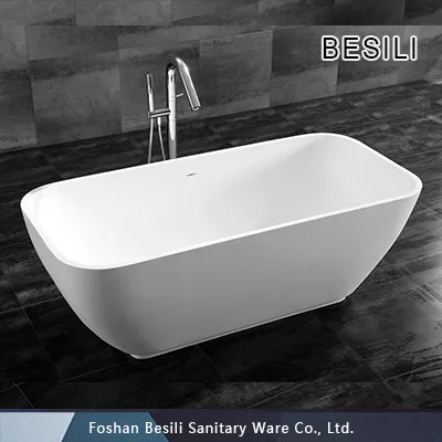 Composite stone resin bath tub ,stone finishes