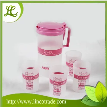 Household Plastic PP Water Jug With Cup Set