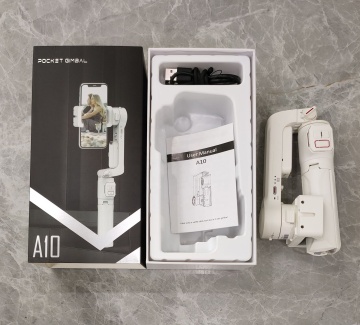 A10 Variable Axis Handheld Gimbal Stabilizer with Fill Light, Selfie Stick, and Tripod for Mobile Phones