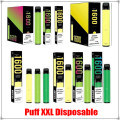 Barre de bouffée xxl 1600 vaporisateurs d&#39;ECigarettes Pufftes