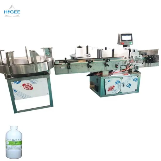 Bottle Label Applicator Machine for Square Wine Bottles