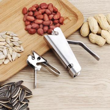 Stainless Steel Melon Seeds Peeler Pine Nut Sheller Folder Kitchen Cracker Tool Fast Convenient Safe Convenient Time-saving