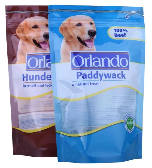 Customized Dog Treats Stand Up Pouch with Zipper