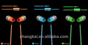 3.5mm Plug In-ear Glowing Earphone