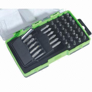 40-piece Bit Set, 1-piece Magnetic Bit Holder