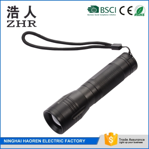 High quality portable outdoor dry batteries camping led flashlight torch