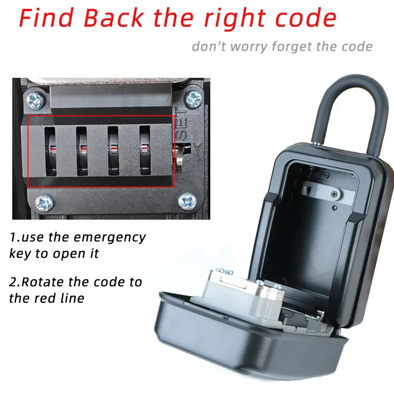 8 password lock box