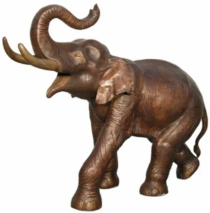 High quality aluminium elephant figure