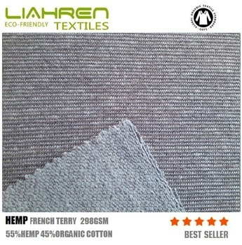hemp organic cotton french terry fabric