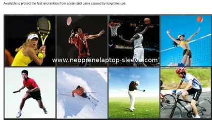 Basketball Ankle Neoprene Sports Support , Elastic Ankle Support Wrap For Running