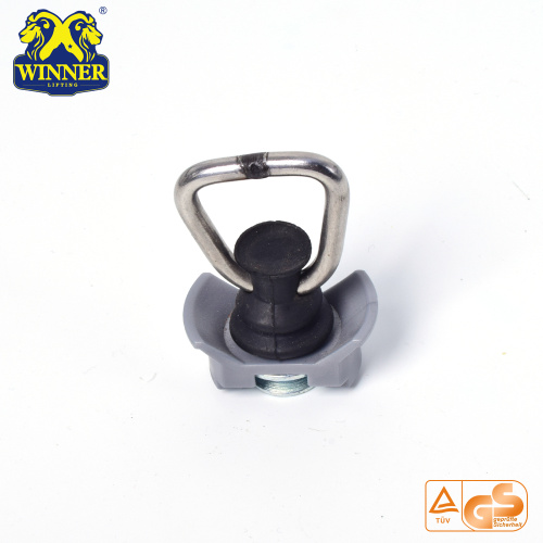 Single Stud Fitting With Stainless Steel D Ring For Cargo Control