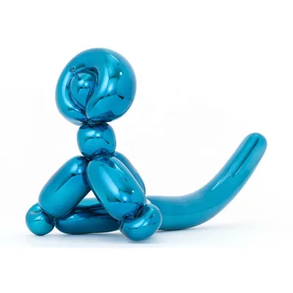 Abstract stainless steel jeff koon balloon monkey sculpture ornaments