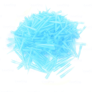 Hochtransparente Plastik -Tropfen -Pipette -Pipette -Tipps - Blau, 1250ul, Boxed