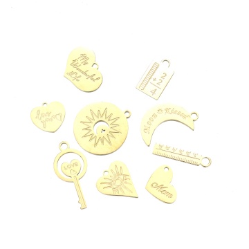 Yiwu Aceon Stainless Steel Heart سحر القمر مع أمي كلمات الحب