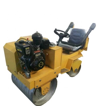 Ride on double drum vibratory roller diesel engine roller compactor for sale