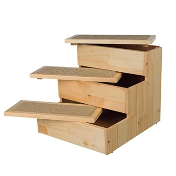 Portable Non-slip Wooden Dog Ramp Stairs - 2/3/4 Steps Folding Pet Stairs