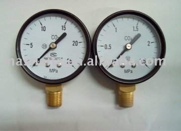 Naite 2.5' Black Bottom Pressure Gauge