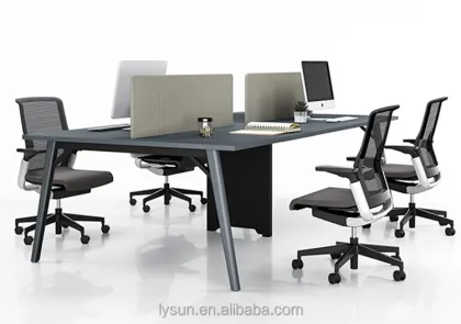 Modular Office Workstation Desk for 4-8 Person Seating