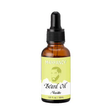Aceite de barba natural con aroma de vainilla para preparación
