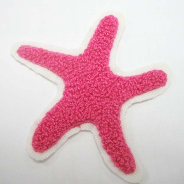 Pink Starfish Embroidery Patch Be24